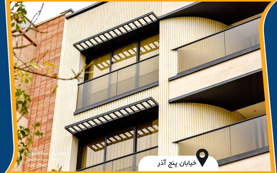 نمای لوور جان پناه شیشه ای