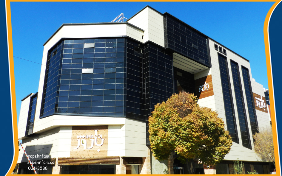 نمای شیشه کرتین وال لامل ترمووود قیمت درب و پنجره آلومینیوم